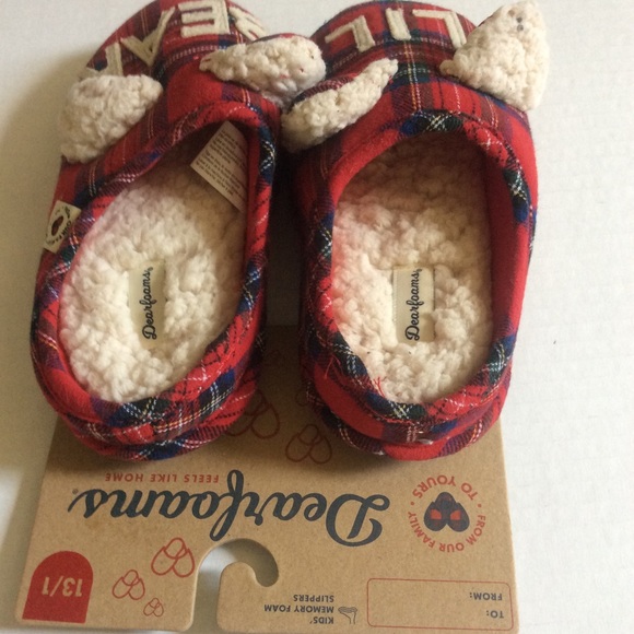 Children’s Lil Bear Dearfoam Slippers - Picture 4 of 6